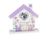 Mum Floral Style Photo Frame - Special Place, Heart