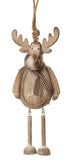 Brown Hanging Wooden Reindeer