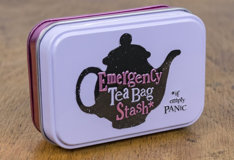 Emergency Tea Bag Stash, Storage Tin