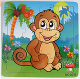 Monkey, wooden jigsaw puzzle