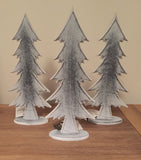 Wooden, White Washed Christmas Tree