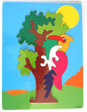 Children's wooden jigsaw puzzle - Woodpecker