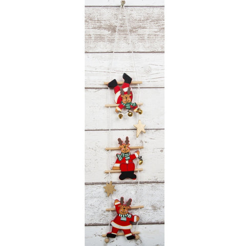 Rudolph On A Ladder Christmas Decoration