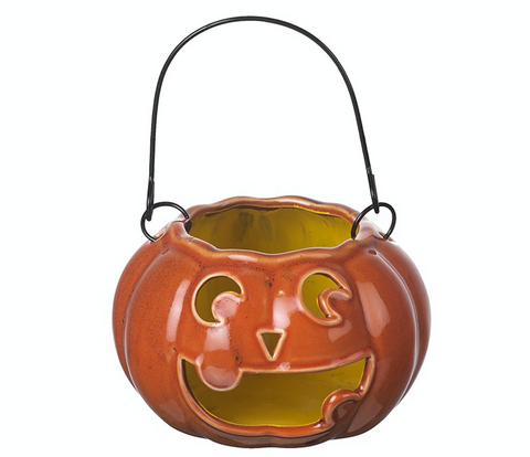 Ceramic Pumpkin Holder (Lantern)