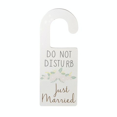 Door Hanger - Do Not Disturb Just Married