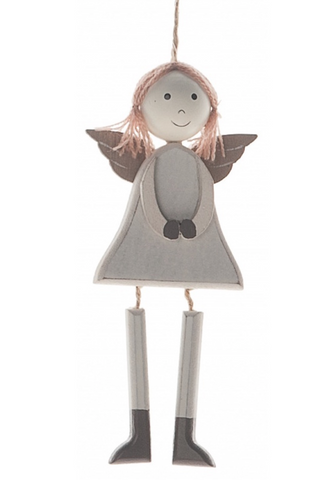 Shabby Chic, Wooden Hanging Angel