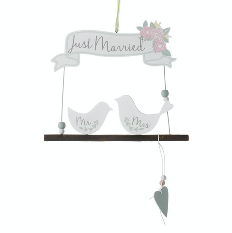 Just Married, Mr and Mrs Birds, Sign