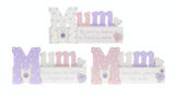 Love Mum, message block (3 options to choose from), shabby chic