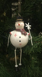 Hanging Snowman on a Spring