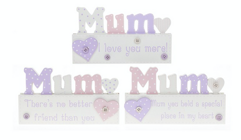 Love Mum, Oblong Stand, Sign