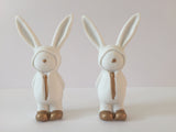Pair of Small Standing Ceramic Bunnies