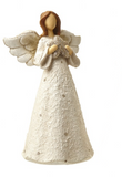 Large Polyresin Angel Ornament holding a Star by Heaven Sends
