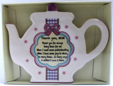 Mum, Ceramic Tea Bag Stand, Purple