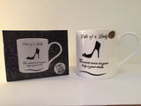 Rule of a Lady Mug | The sexiest curve on your body is your smile