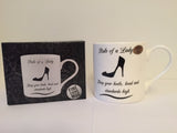 Rule of a Lady mug | Keep your heels head and standards high