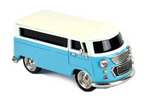 Side of VW Miniature Camper Van, blue and cream