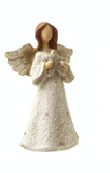 Small Polyresin Angel decoration holding a star