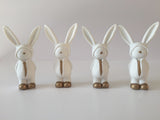 Small Standing Ceramic Bunnies, Set of 4