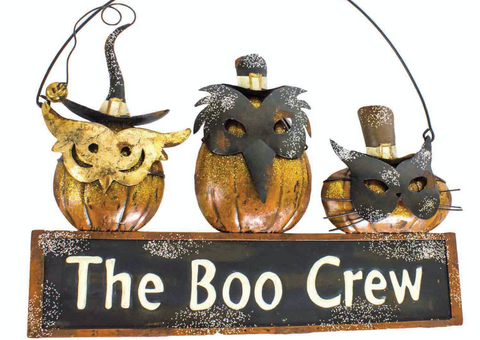 The Boo Crew, Metal Pumpkin Sign