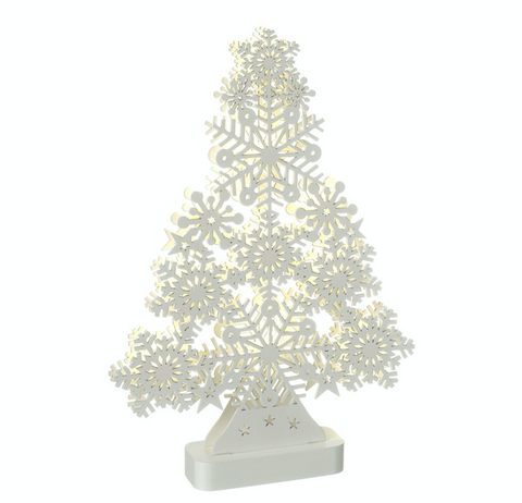 White, LED, Snowflake Tree by Heaven Sends