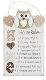 Woody Owl House Rules, Plaque