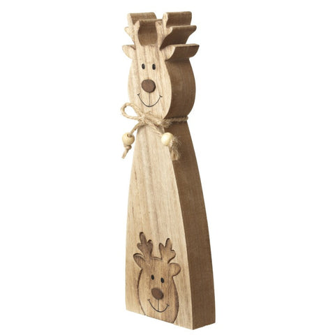 Wooden Reindeer Jigsaw Decoration
