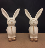 Small Standing Ceramic Bunnies (pair)